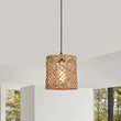Shaun Small Basket Wicker Woven Pendant Light