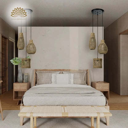 Shaun Wicker Pendant Light for bedroom