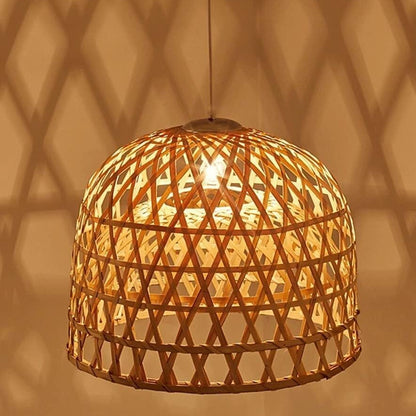 Shuangz Woven Bamboo Pendant Light