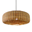 Sia Large Wicker Drum Pendant Light