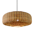 Sia Large Wicker Drum Pendant Light