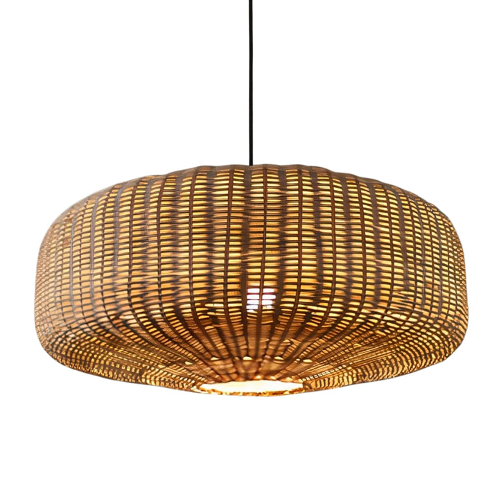 Sia Rattan Drum Pendant Light