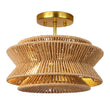 Silvia Wabi Sabi Boho Hemp Rope Ceiling Light