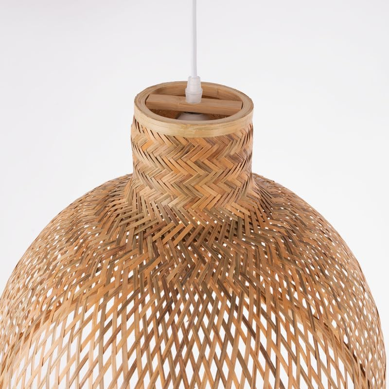 Singkawang Dome Bamboo Pendant Light Woven Shade
