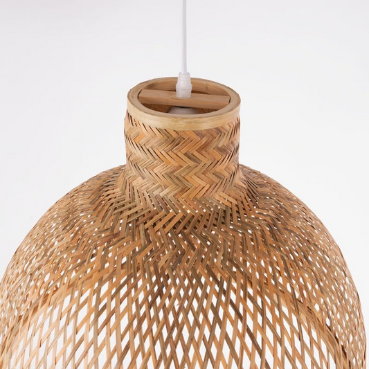Singkawang Dome Bamboo Pendant Light Woven Shade