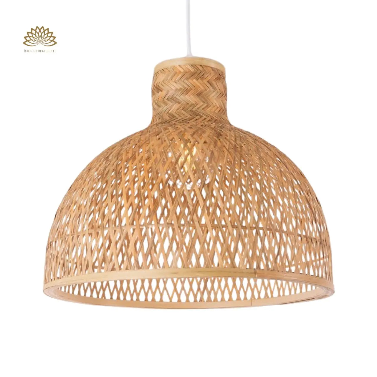 Singkawang Dome Bamboo Pendant Light