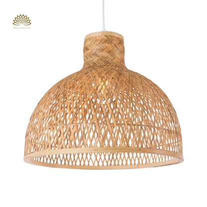 Singkawang Dome Bamboo Pendant Light