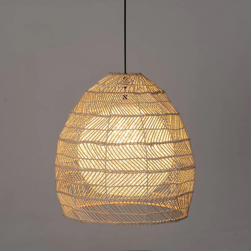 Sivaji Rattan Basket Weave Pendant Light