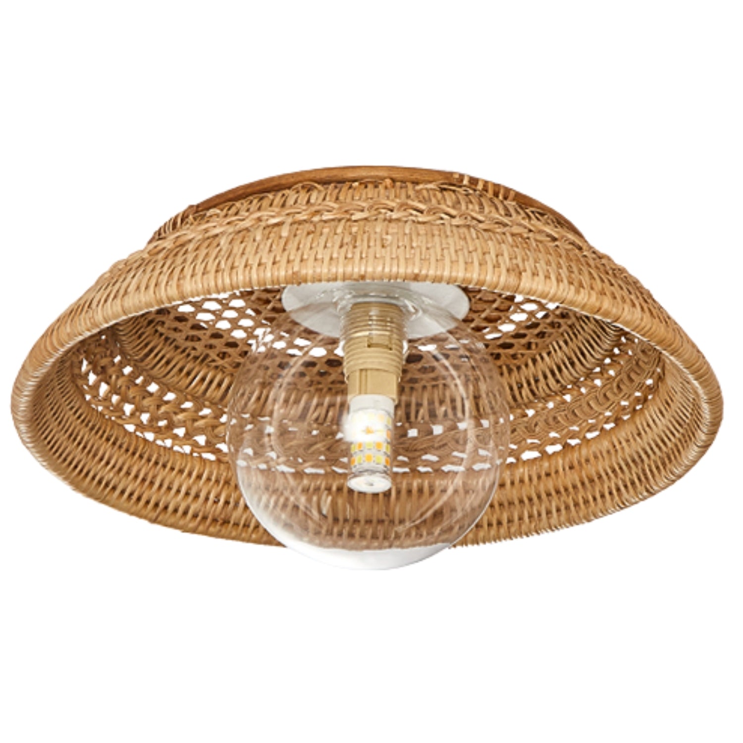 Small Boru Rattan Ceiling Flush Mount