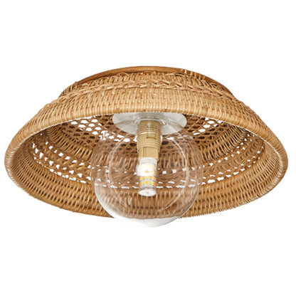 Small Boru Rattan Ceiling Flush Mount