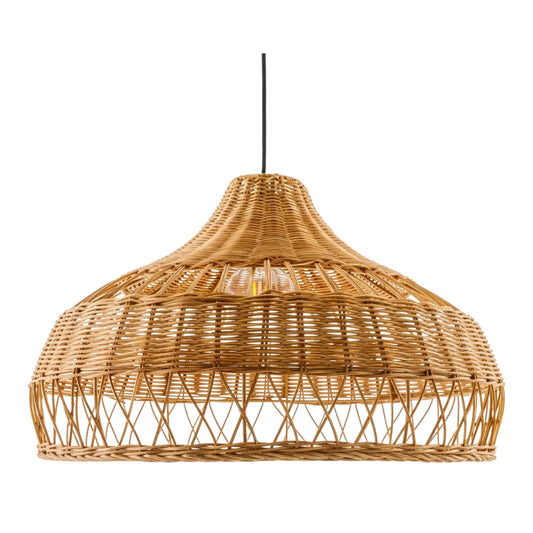 small rattan basket pendant light