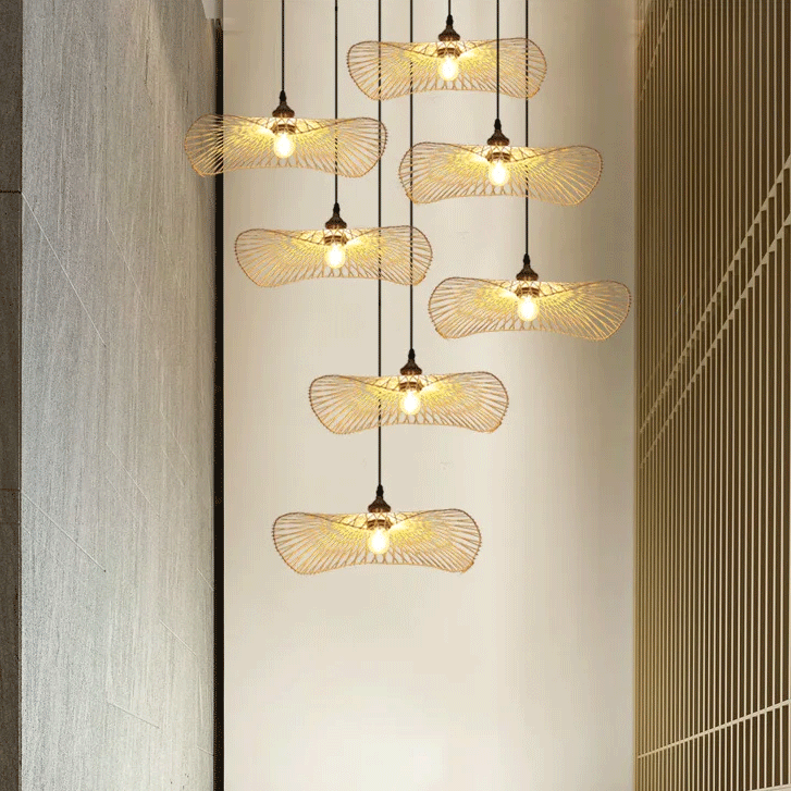 Soku Wabi Sabi Bamboo Pendant Light