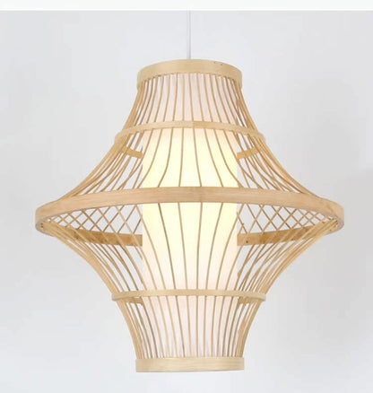 Solaya Bamboo Pendant Light Woven Shade