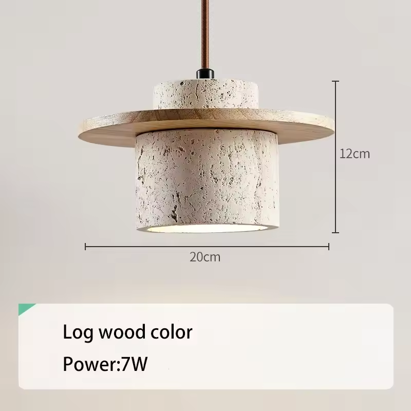 Specific Size of Kanso Wabi Sabi Stone Pendant Light