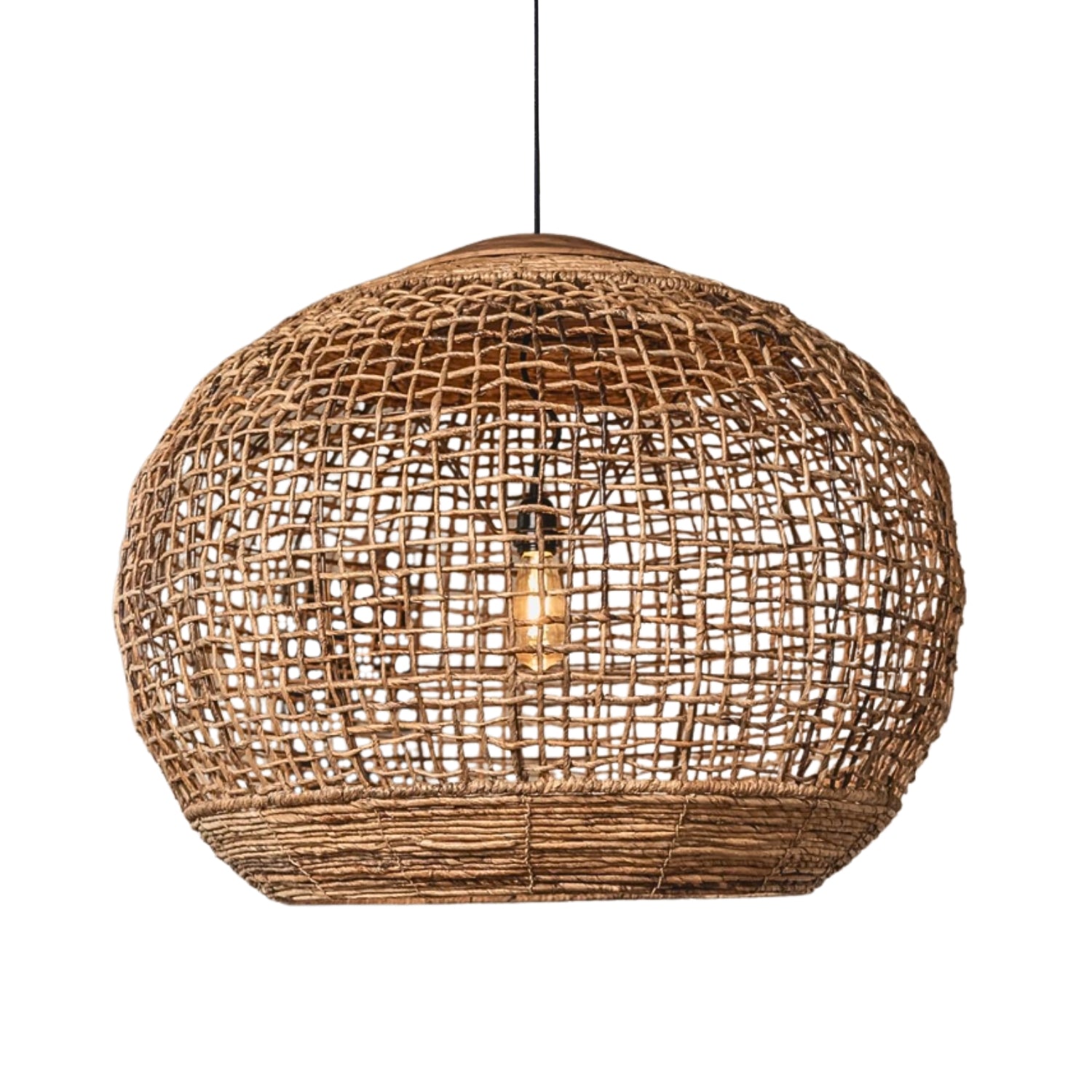 Spherical Rattan Globe Pendant Light