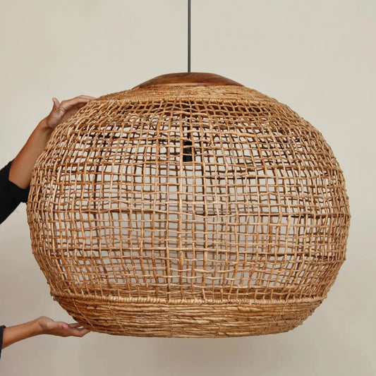Spherical Rattan Globe Woven Pendant Light