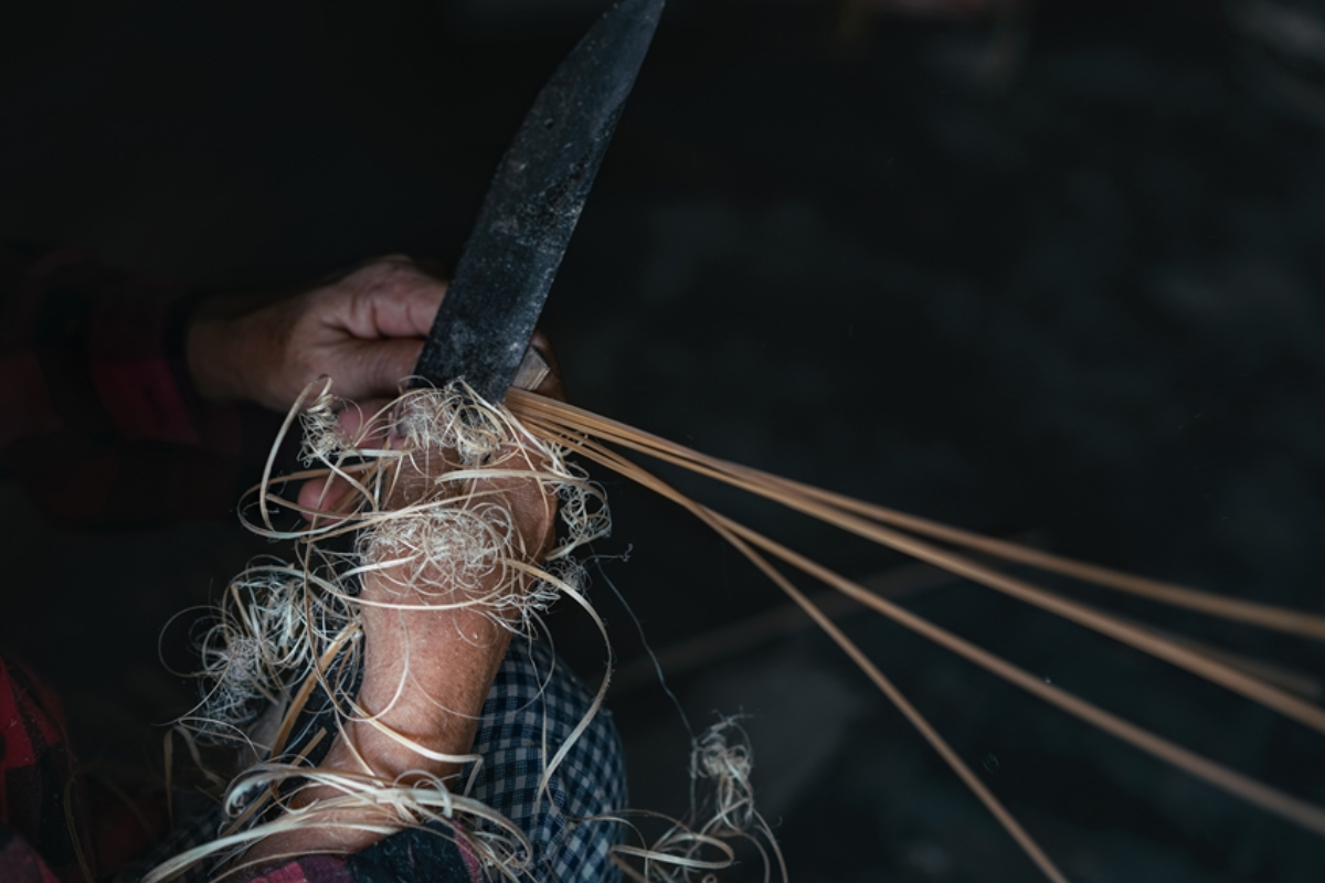Splitting and Making Bamboo/Rattan Strips