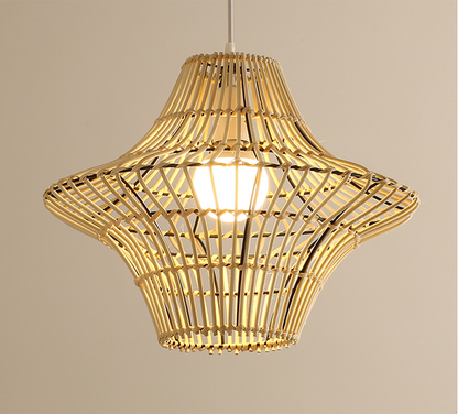 Starweave White Woven Rattan Pendant Light