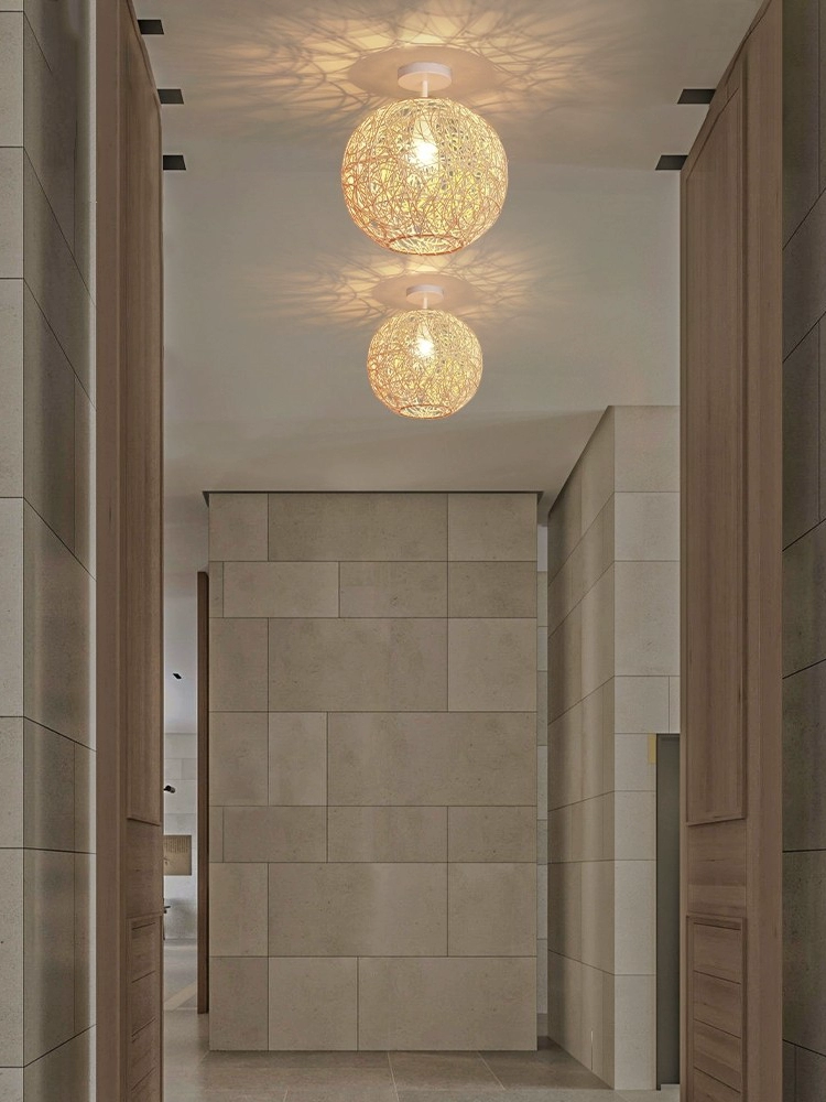 Sucada Rattan Round Ceiling Light Fixture