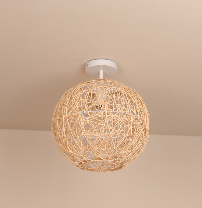 Sucada Rattan Round Light Fixture