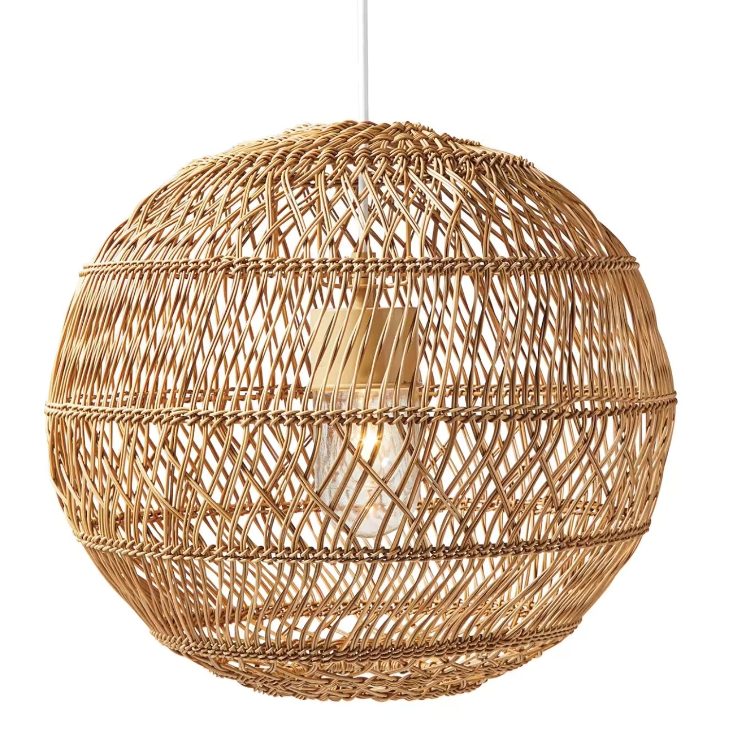 Summerland Rattan Round Pendant Light Fixture