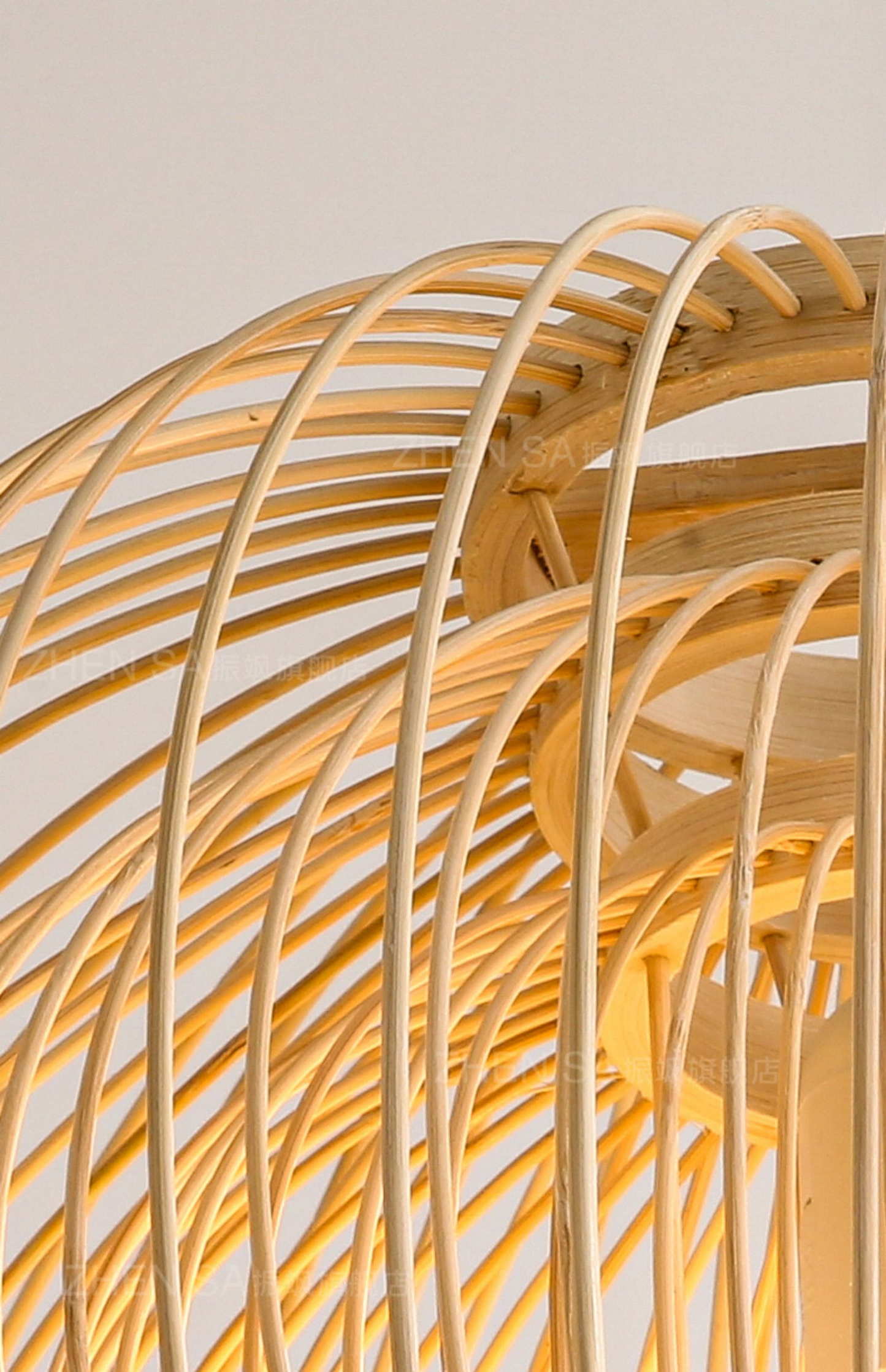 Plura Sphere Bamboo Pendant Light