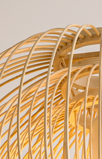 Plura Sphere Bamboo Pendant Light