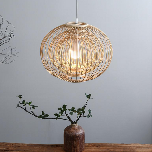 Plura Sphere Bamboo Pendant Light