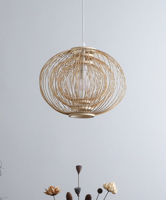 Plura Sphere Bamboo Pendant Light