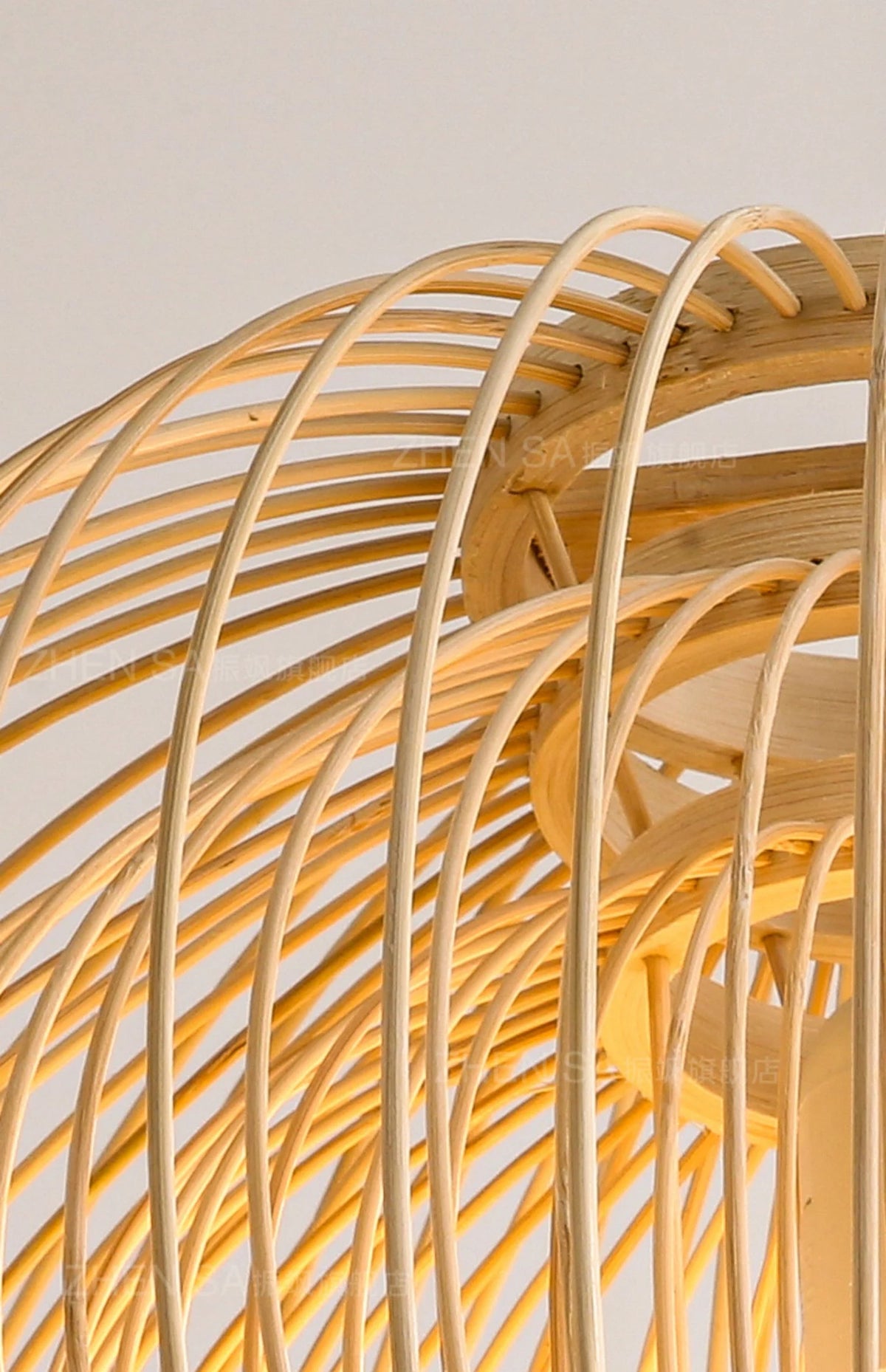 Plura Sphere Bamboo Pendant Light