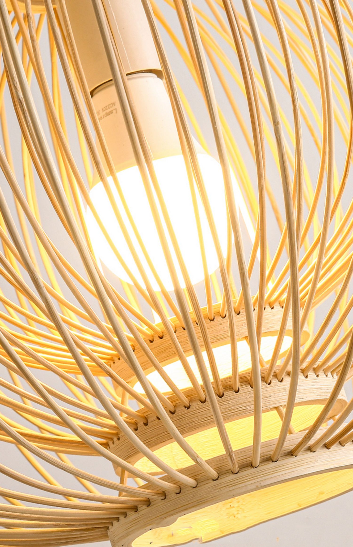 Plura Sphere Bamboo Pendant Light