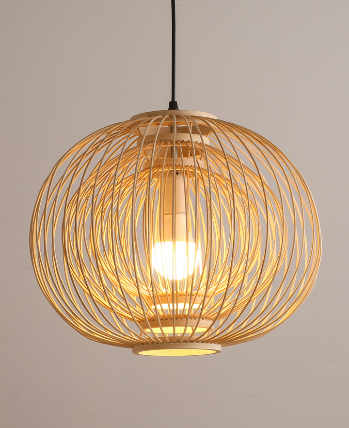 Plura Sphere Bamboo Pendant Light
