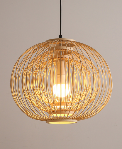 Plura Sphere Bamboo Pendant Light