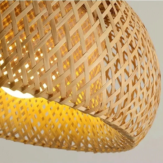 TAO Oriental Bamboo Small Basket Pendant Light Shade