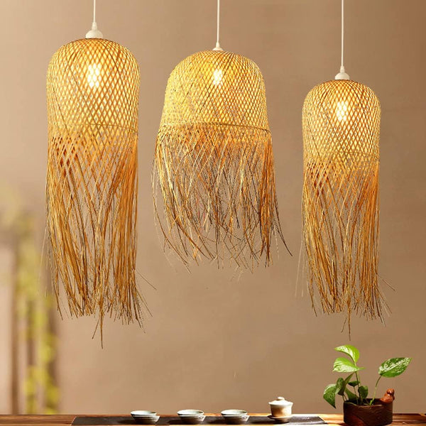 Tassel Bamboo Pendant Light – IndochinaLight