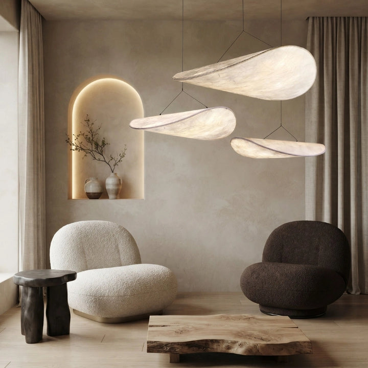 Tense Cloud Silk Pendant Light