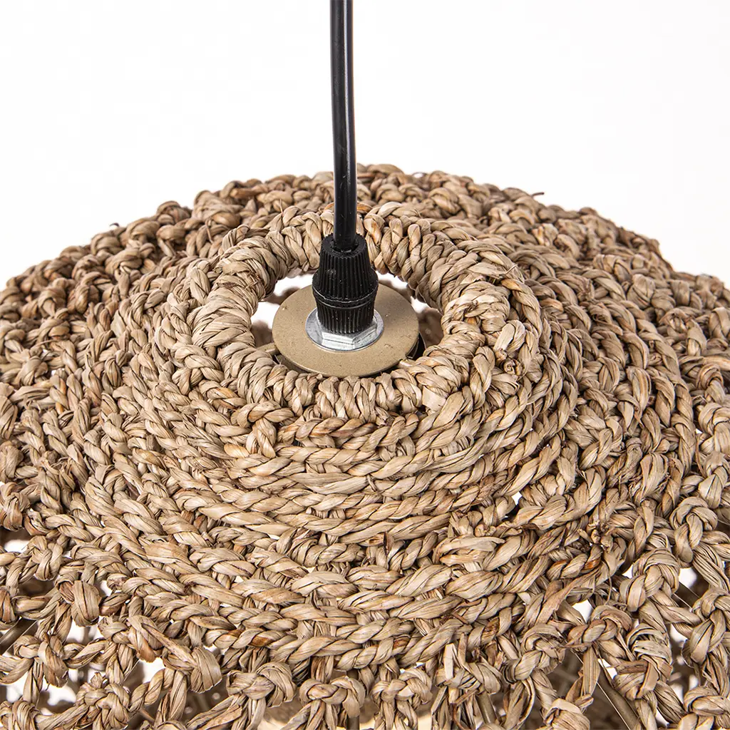 Top of Boho Globe Small Basket Pendant Light Shade