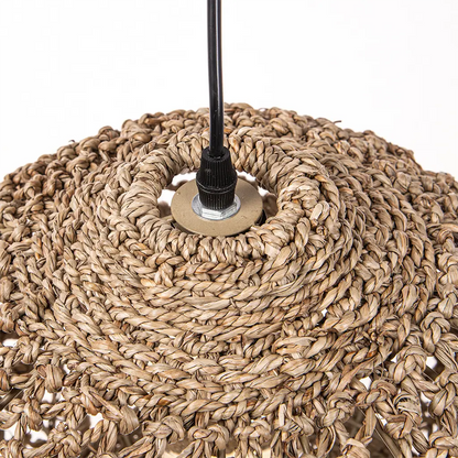 Top of Boho Globe Small Basket Pendant Light Shade