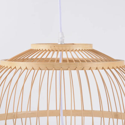 Top Shade of Lattice Bamboo Woven Light