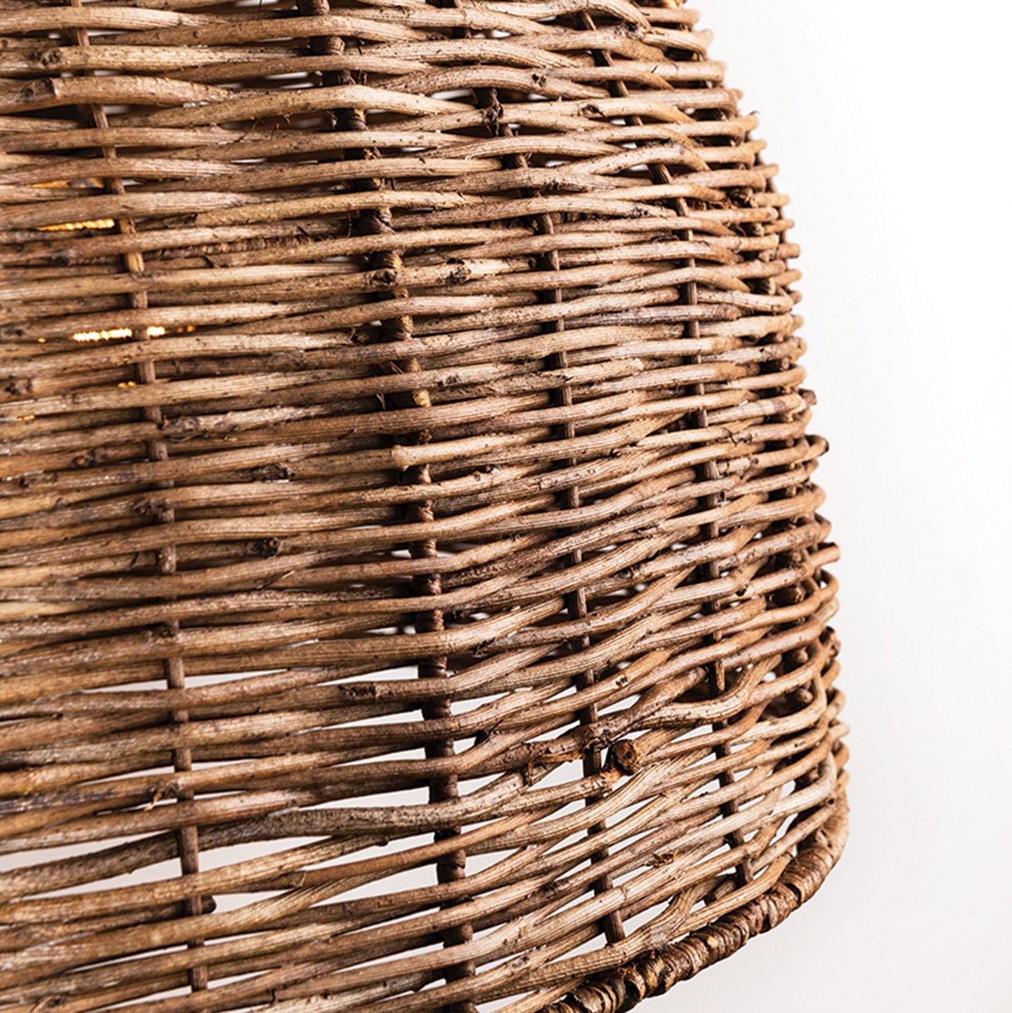 Troy Rattan Dome Pendant Light Wicker Shade