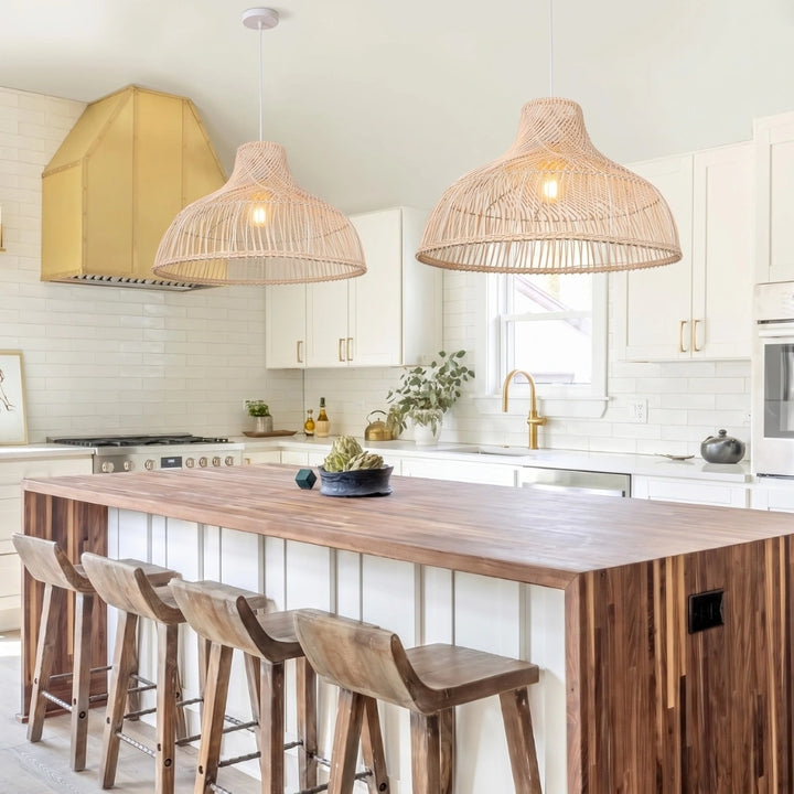 Des Rattan Pendant Light