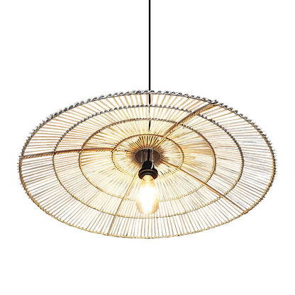 Umbrella Rattan Pendant Light