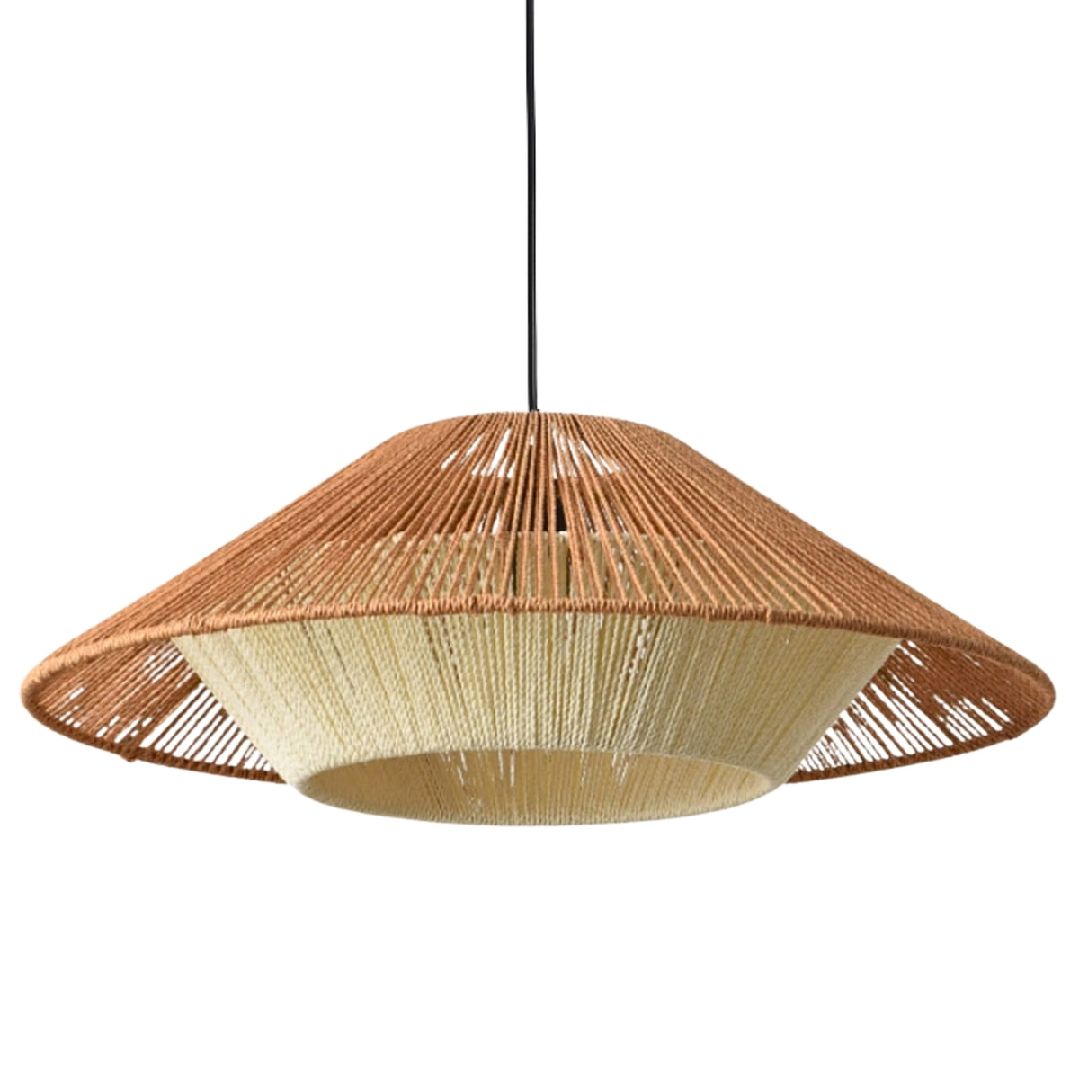 Vintage Wabi Sabi Hemp Rope Pendant Light – IndochinaLight
