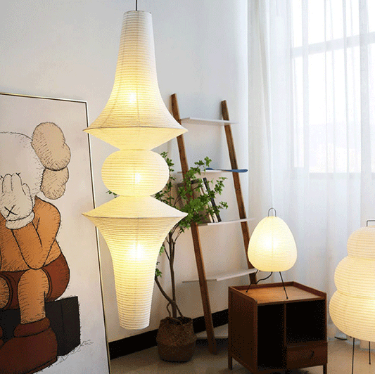 Wabi Sabi Akari Rice Paper Pendant Light