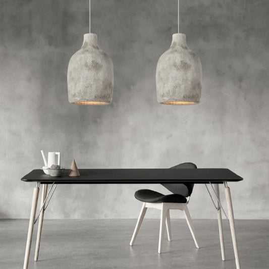 wabi sabi ceramic resin vase pendant light for work table