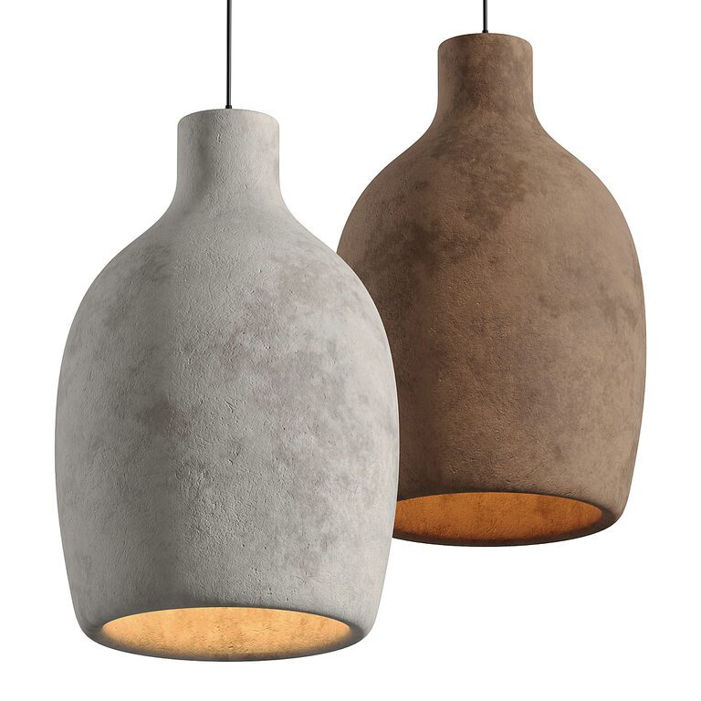 Wabi Sabi Ceramic Resin Vase Pendant Light