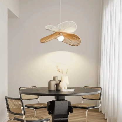 wabi sabi paper rope pendant light for dining table