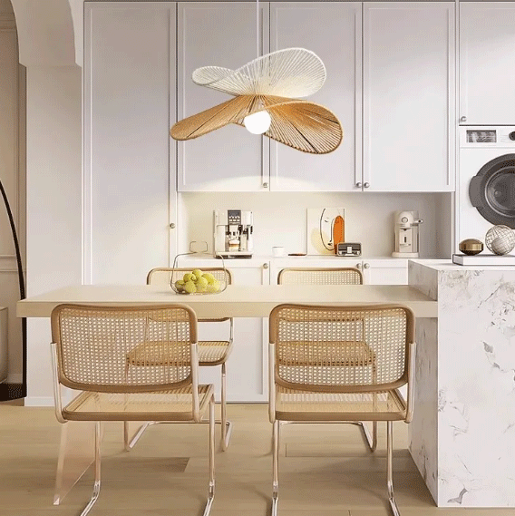 wabi sabi paper rope pendant light for kitchen