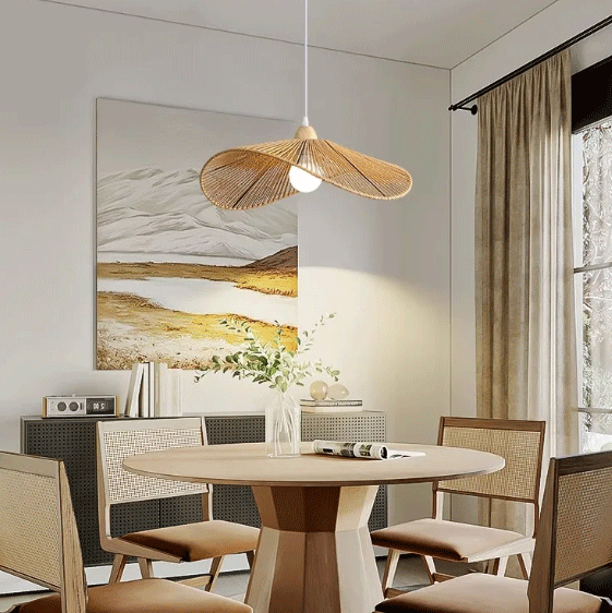 wabi sabi paper rope pendant light for living room