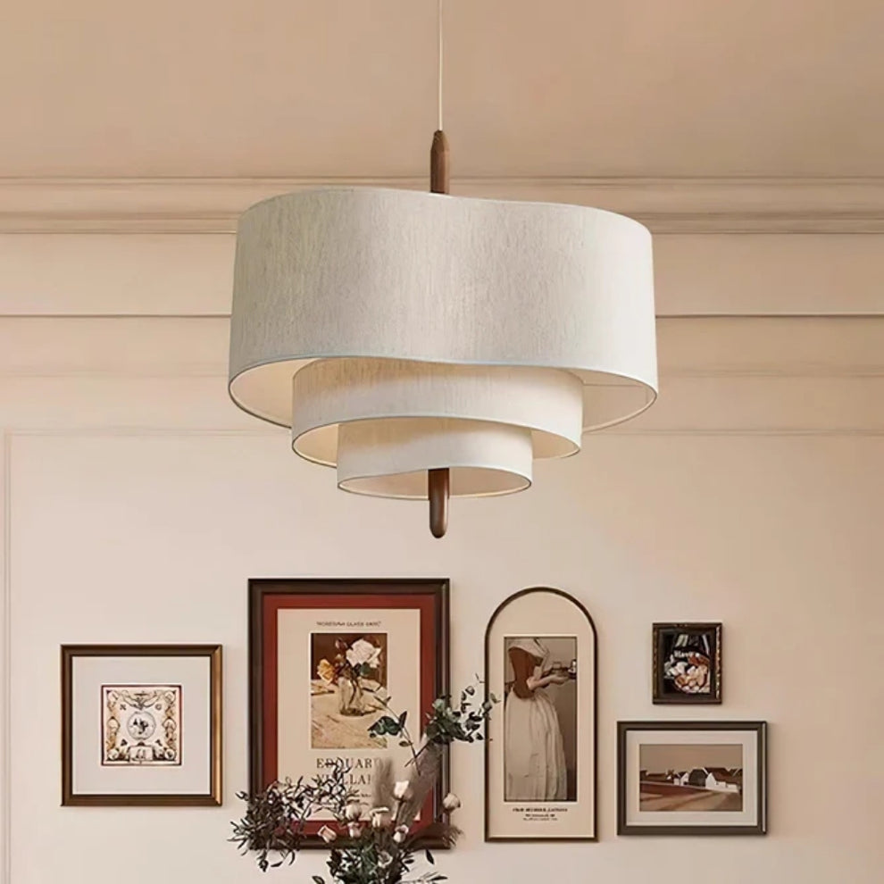 Pebble Wabi Sabi Fabric Pendant Light – IndochinaLight